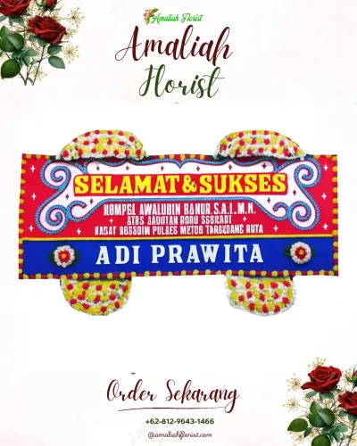 Karangan Bunga Ucapan Selamat di Sokawati
